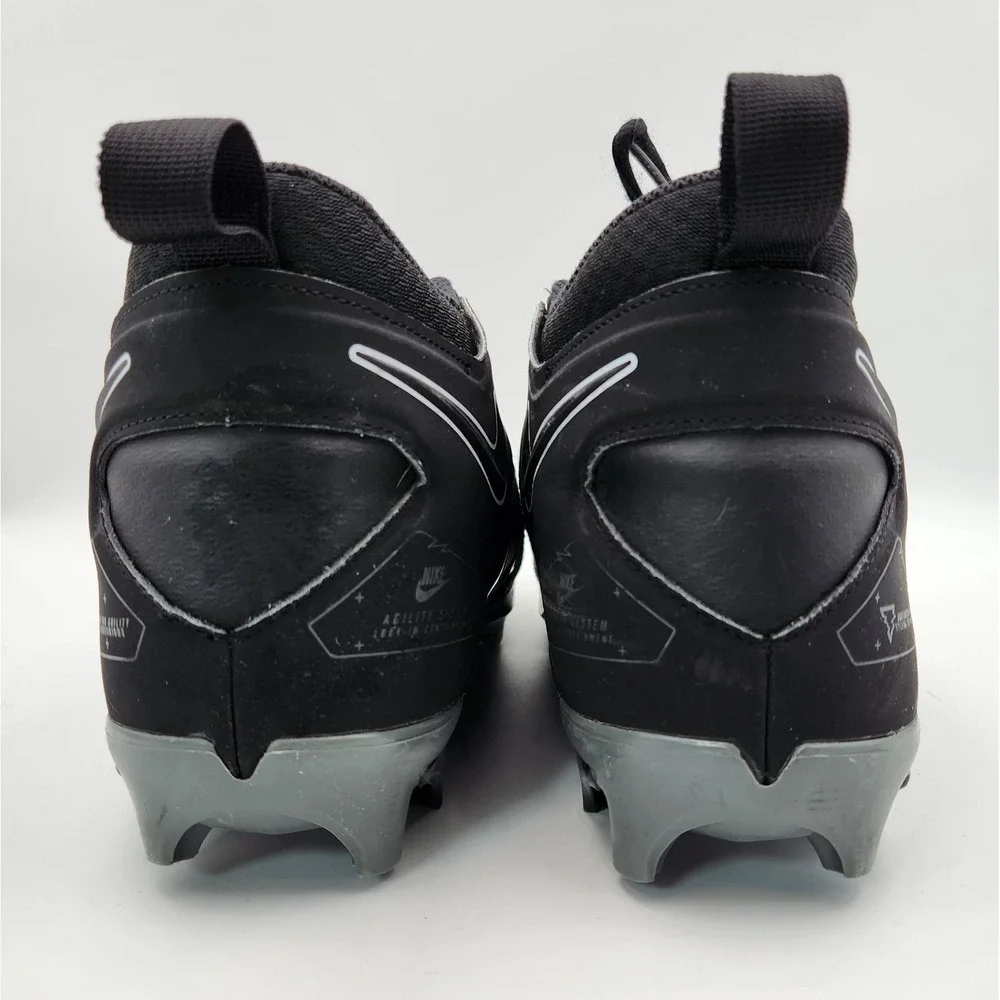 Nike‎ Alpha Menace Pro 3 CT6649-010 Mens 11 Sneakers Black Gray Football Cleats